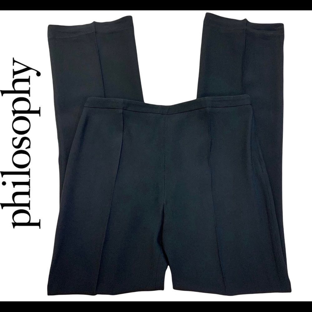Nwot philosophy black trouser dress pants size 8